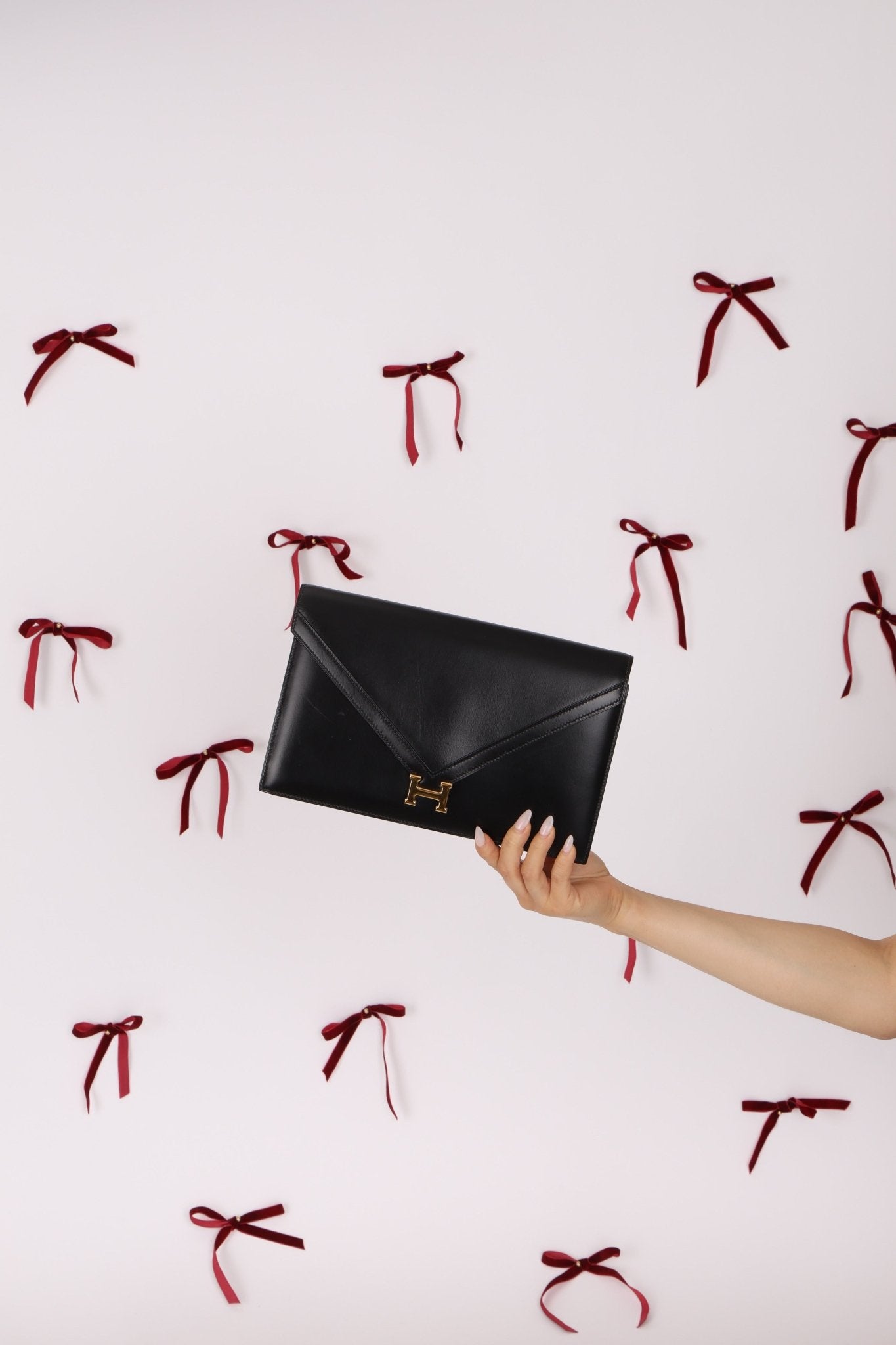 Hermès 1990 Noir Box Lydie GHW - FashioNica