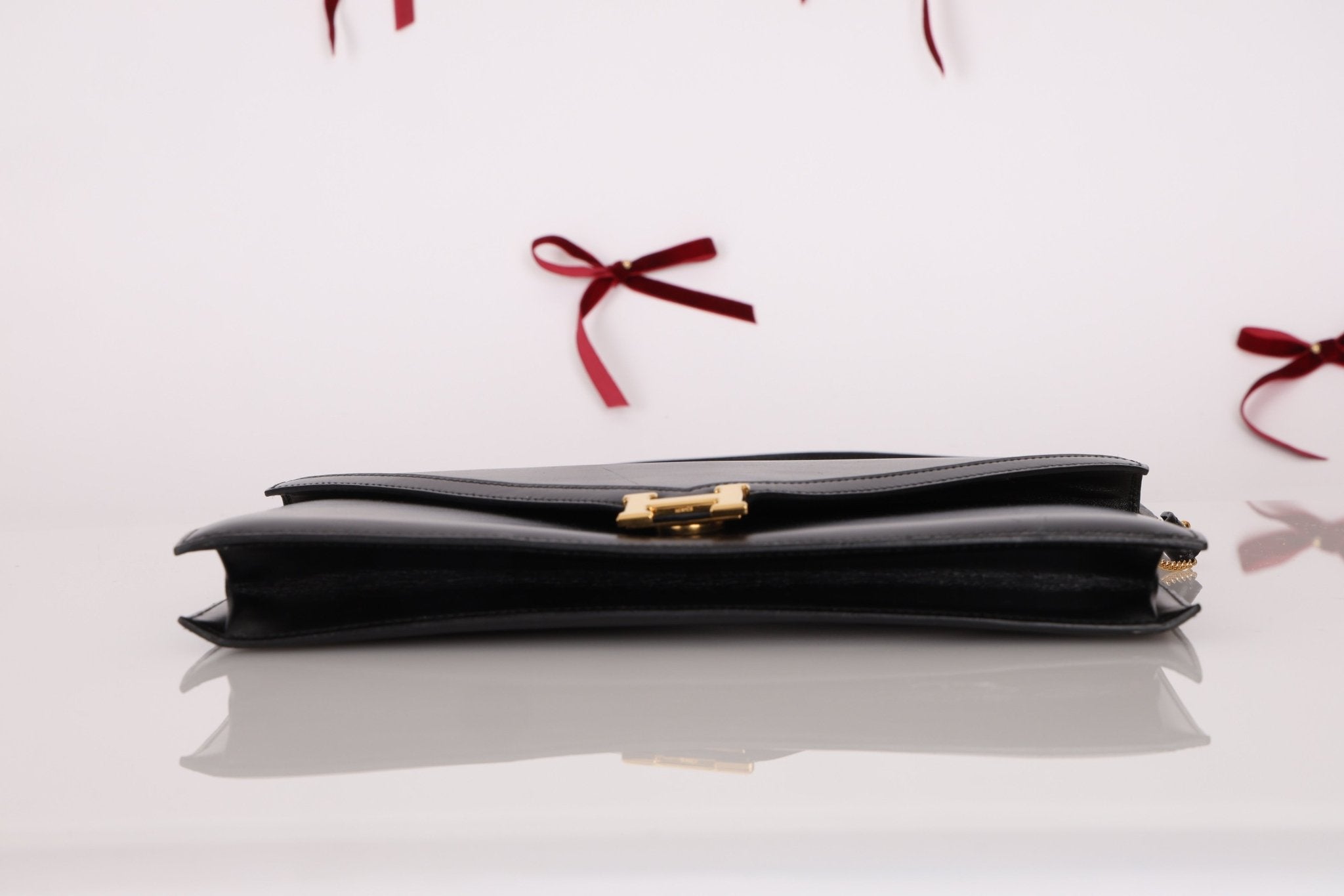 Hermès 1990 Noir Box Lydie GHW - FashioNica