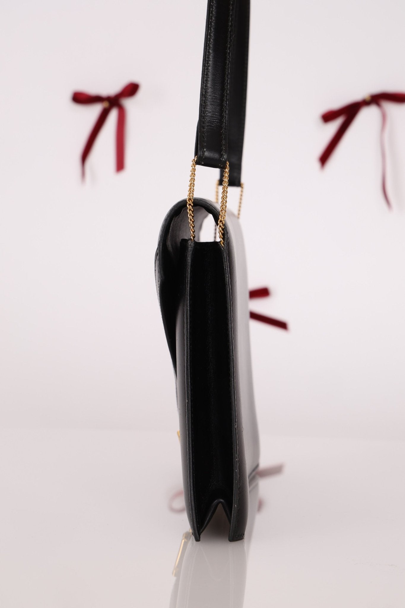 Hermès 1990 Noir Box Lydie GHW - FashioNica