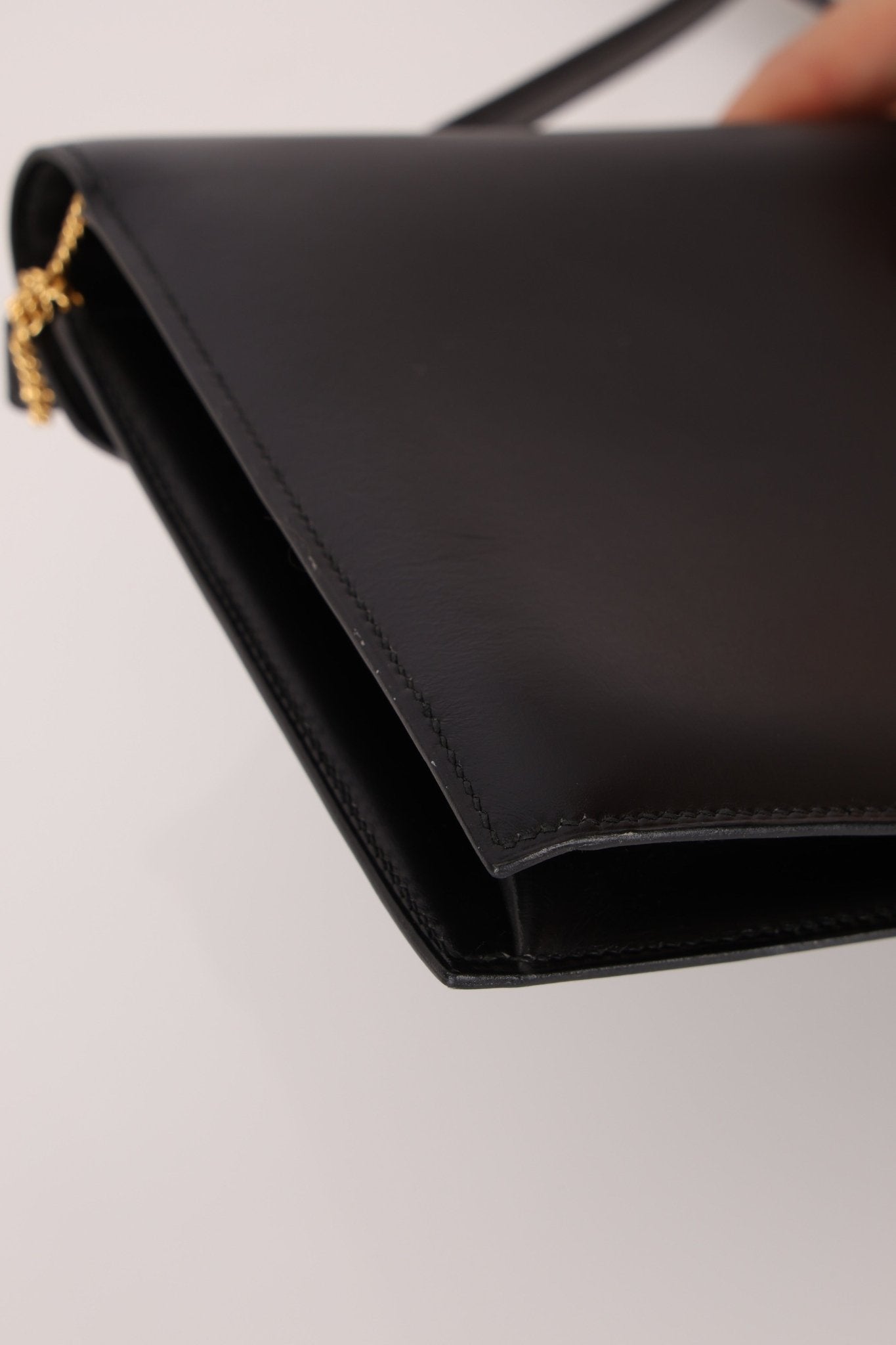 Hermès 1990 Noir Box Lydie GHW - FashioNica