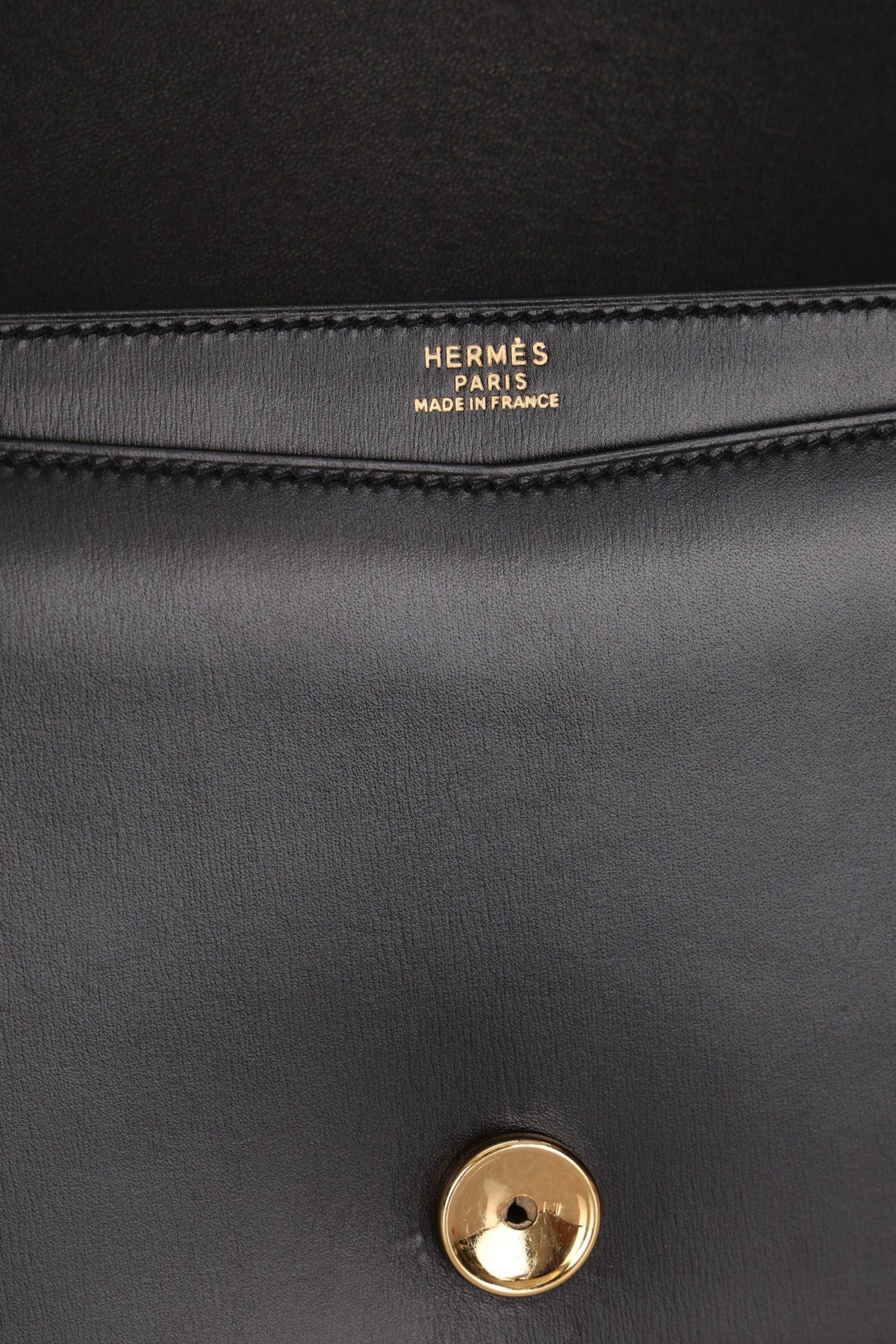 Hermès 1990 Noir Box Lydie GHW - FashioNica