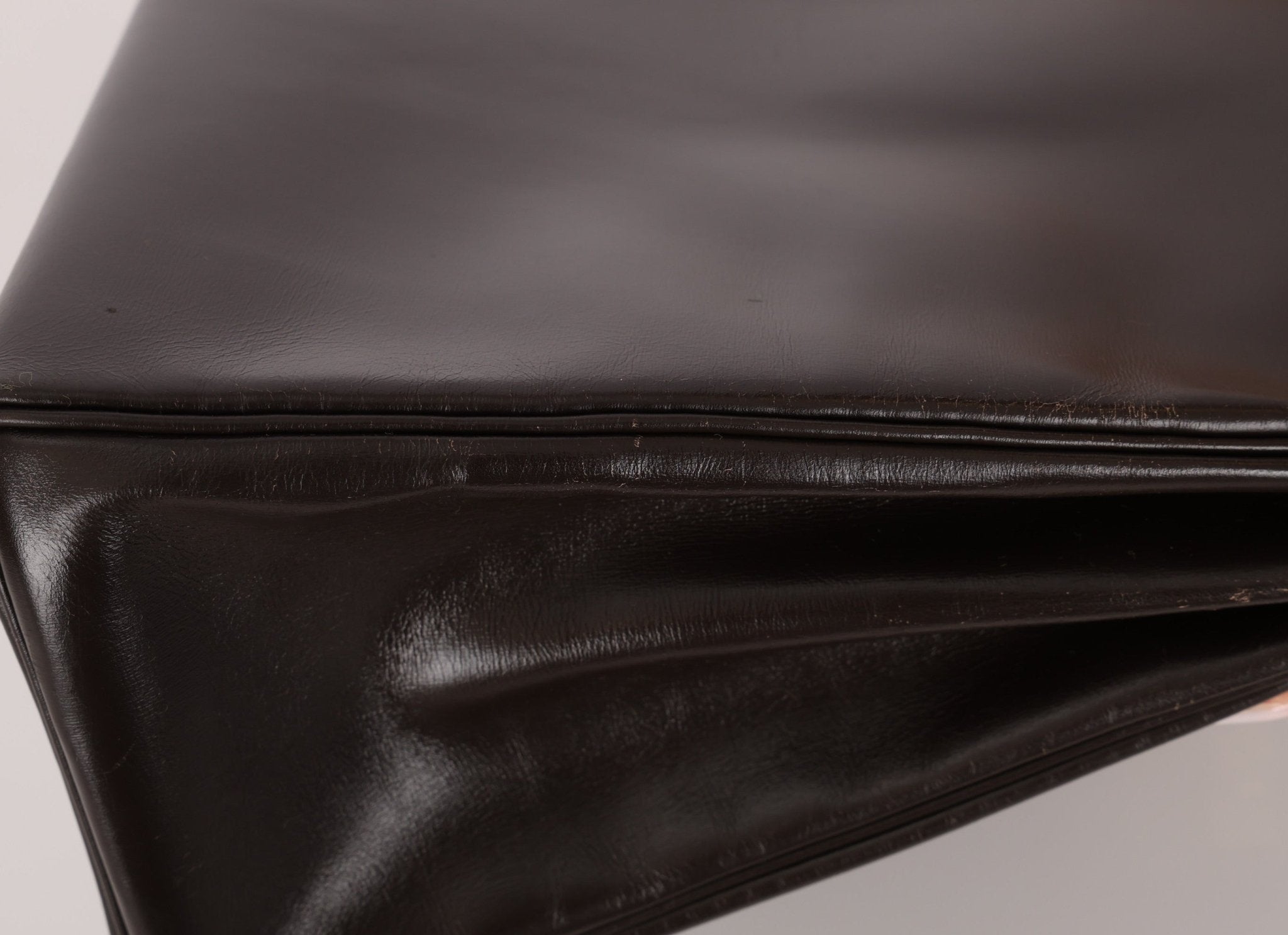 Hermès 1991 Chocolate Box Kelly 35 GHW - FashioNica