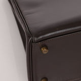 Hermès 1991 Chocolate Box Kelly 35 GHW - FashioNica