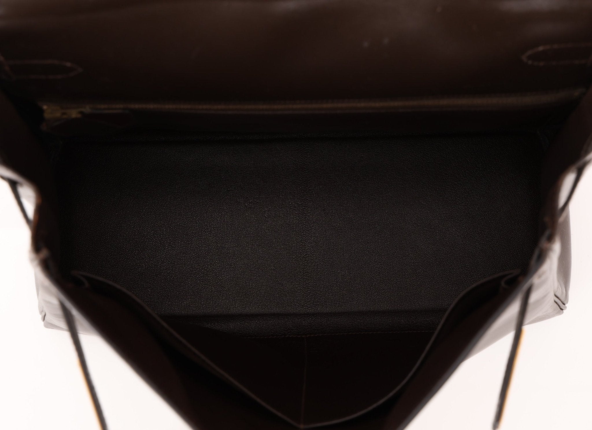 Hermès 1991 Chocolate Box Kelly 35 GHW - FashioNica