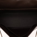 Hermès 1991 Chocolate Box Kelly 35 GHW - FashioNica