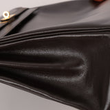 Hermès 1991 Chocolate Box Kelly 35 GHW - FashioNica