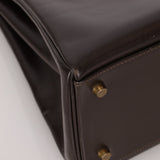 Hermès 1991 Chocolate Box Kelly 35 GHW - FashioNica