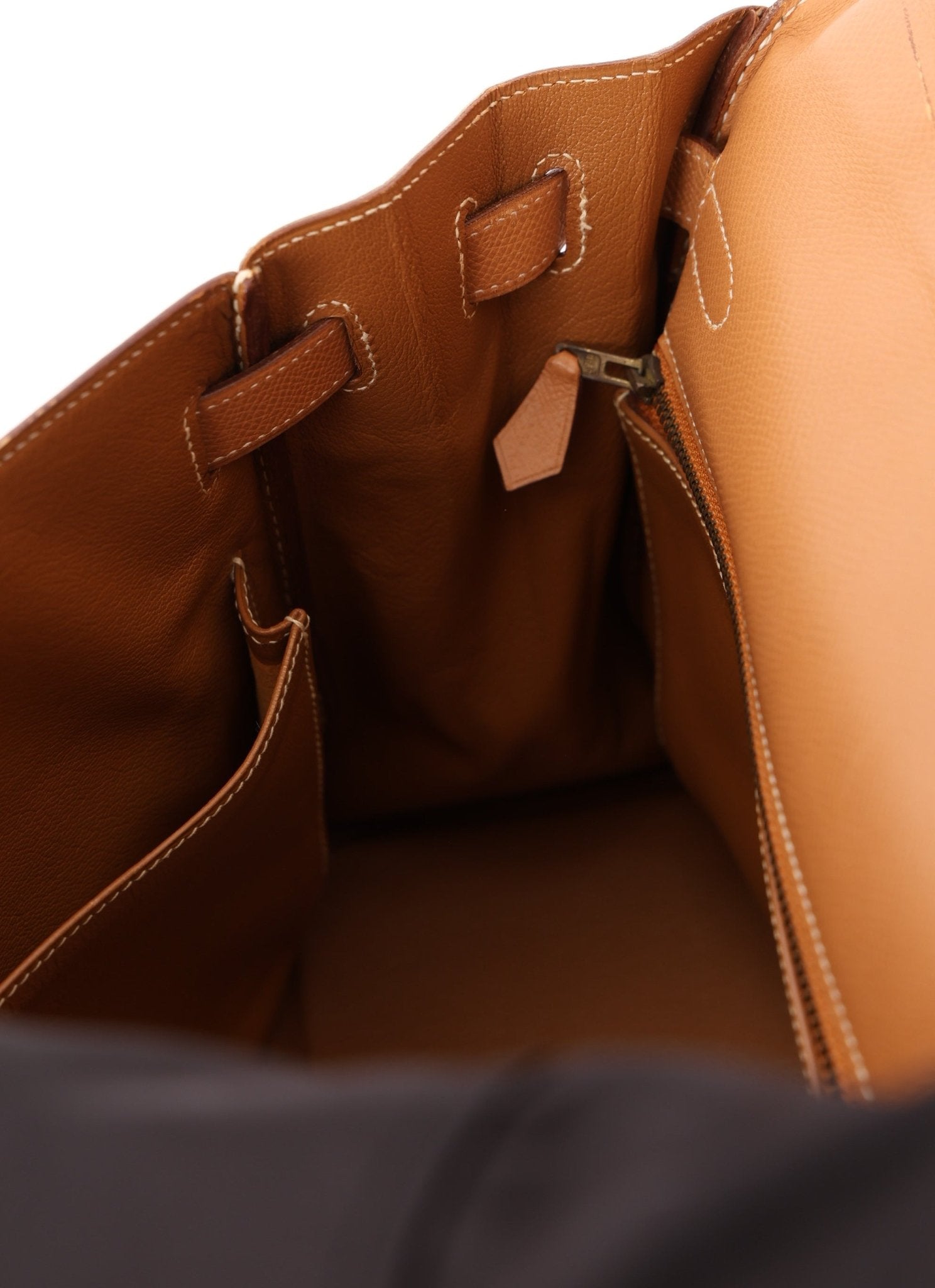 Hermès 1992 Natural Courchevel Retourne Kelly 32 GHW with Strap - FashioNica