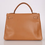 Hermès 1992 Natural Courchevel Retourne Kelly 32 GHW with Strap - FashioNica