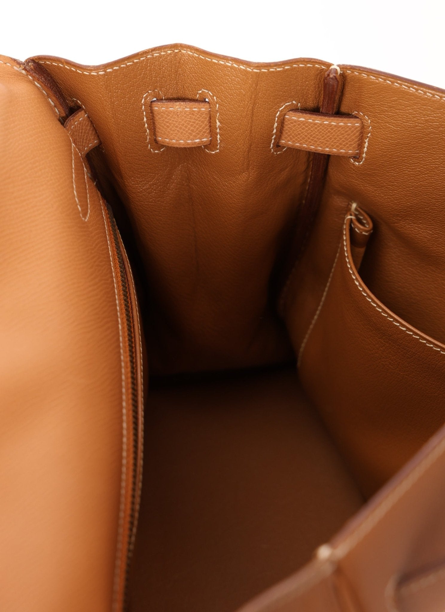 Hermès 1992 Natural Courchevel Retourne Kelly 32 GHW with Strap - FashioNica