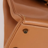 Hermès 1992 Natural Courchevel Retourne Kelly 32 GHW with Strap - FashioNica