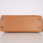 Hermès 1992 Natural Courchevel Retourne Kelly 32 GHW with Strap - FashioNica