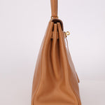 Hermès 1992 Natural Courchevel Retourne Kelly 32 GHW with Strap - FashioNica