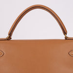 Hermès 1992 Natural Courchevel Retourne Kelly 32 GHW with Strap - FashioNica