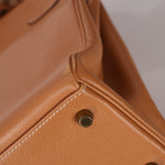 Hermès 1992 Natural Courchevel Retourne Kelly 32 GHW with Strap - FashioNica