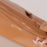 Hermès 1992 Natural Courchevel Retourne Kelly 32 GHW with Strap - FashioNica