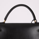 Hermès 1993 Black Box Sellier Kelly 32 GHW - FashioNica