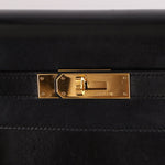 Hermès 1993 Black Box Sellier Kelly 32 GHW - FashioNica