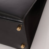 Hermès 1993 Black Box Sellier Kelly 32 GHW - FashioNica