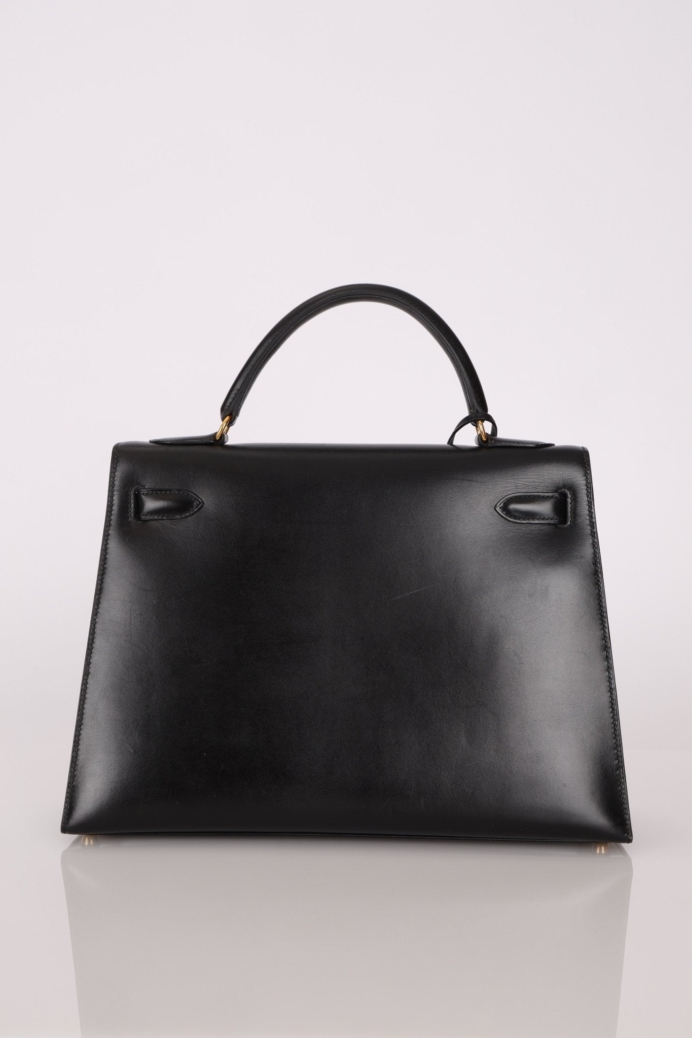Hermès 1993 Black Box Sellier Kelly 32 GHW - FashioNica
