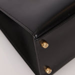 Hermès 1993 Black Box Sellier Kelly 32 GHW - FashioNica