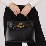 Hermès 1993 Black Box Sellier Kelly 32 GHW - FashioNica