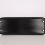 Hermès 1993 Black Box Sellier Kelly 32 GHW - FashioNica