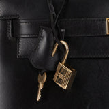 Hermès 1993 Black Box Sellier Kelly 32 GHW - FashioNica