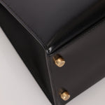 Hermès 1993 Black Box Sellier Kelly 32 GHW - FashioNica