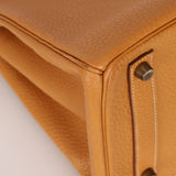 Hermès 1993 Gold Buffalo Birkin HAC 32 Retourne GHW - FashioNica