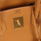 Hermès 1993 Gold Buffalo Birkin HAC 32 Retourne GHW - FashioNica