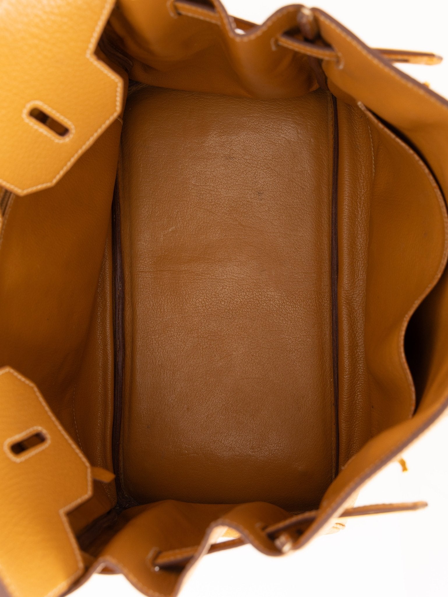 Hermès 1993 Gold Buffalo Birkin HAC 32 Retourne GHW - FashioNica