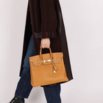 Hermès 1993 Gold Buffalo Birkin HAC 32 Retourne GHW - FashioNica