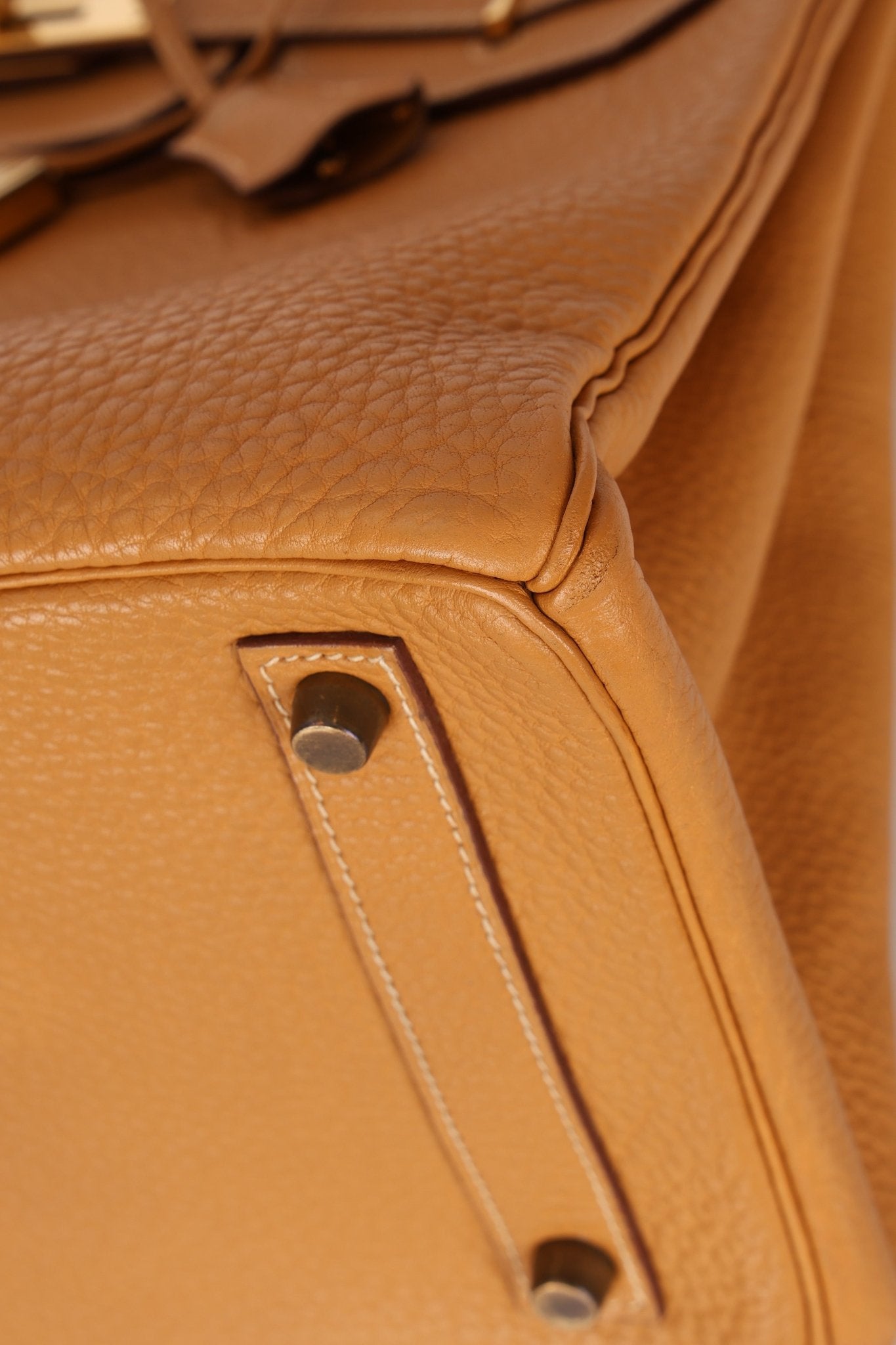 Hermès 1993 Gold Buffalo Birkin HAC 32 Retourne GHW - FashioNica