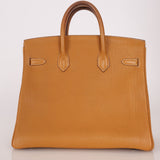 Hermès 1993 Gold Buffalo Birkin HAC 32 Retourne GHW - FashioNica