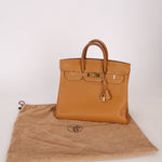 Hermès 1993 Gold Buffalo Birkin HAC 32 Retourne GHW - FashioNica