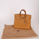 Hermès 1993 Gold Buffalo Birkin HAC 32 Retourne GHW - FashioNica