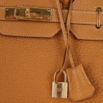 Hermès 1993 Gold Buffalo Birkin HAC 32 Retourne GHW - FashioNica