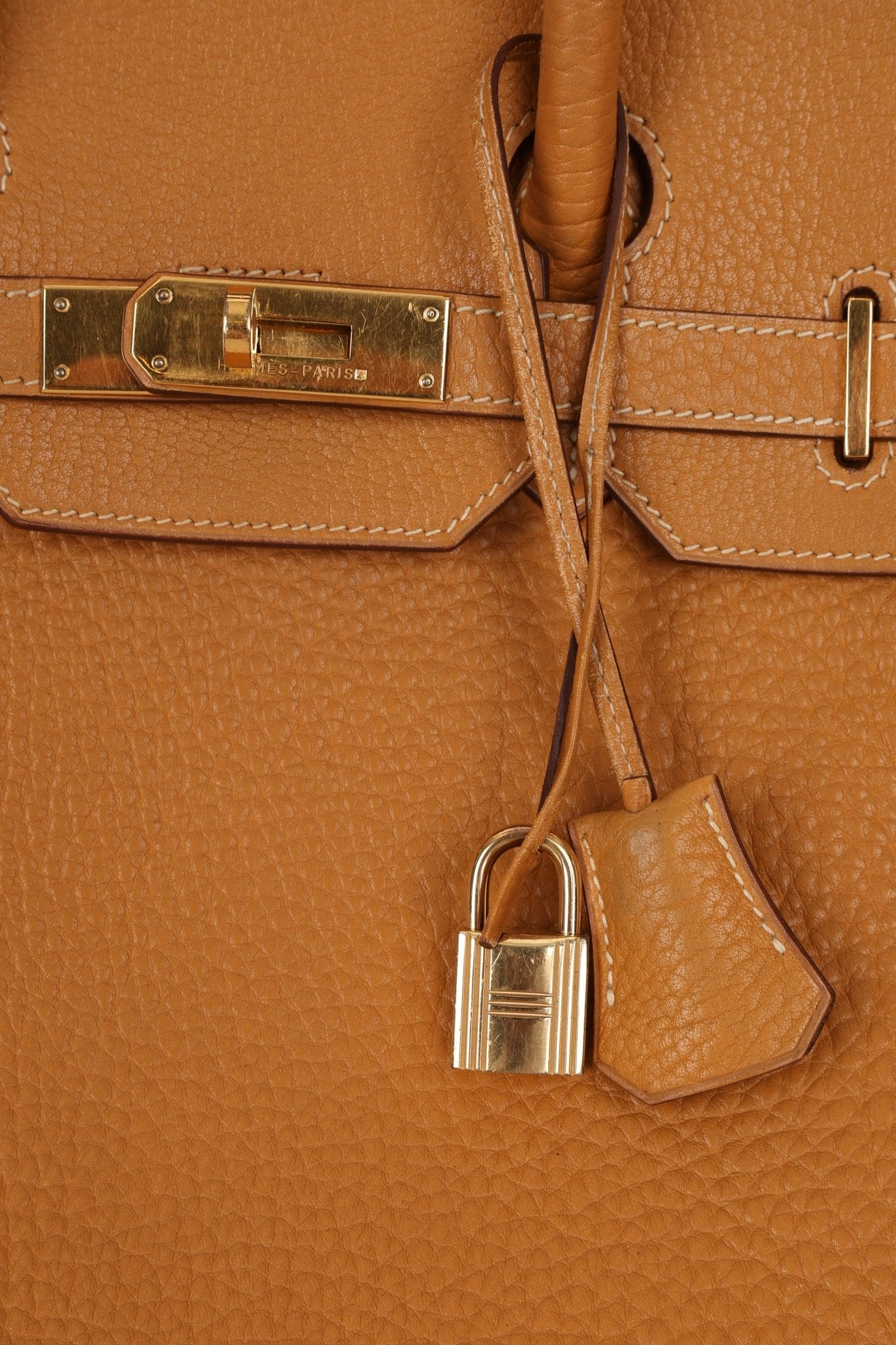 Hermès 1993 Gold Buffalo Birkin HAC 32 Retourne GHW - FashioNica