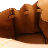 Hermès 1993 Gold Buffalo Birkin HAC 32 Retourne GHW - FashioNica