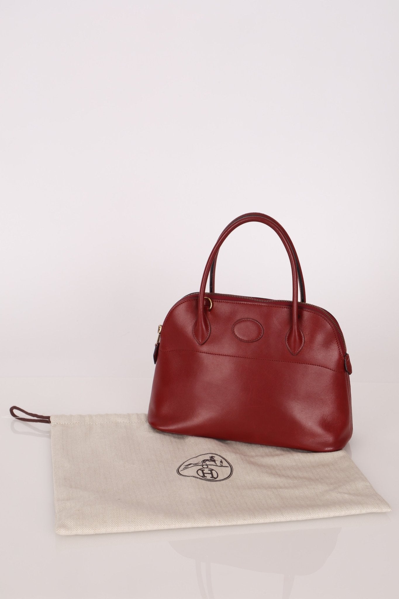 Hermès 1993 Rouge H Box Bolide 27 GHW - FashioNica