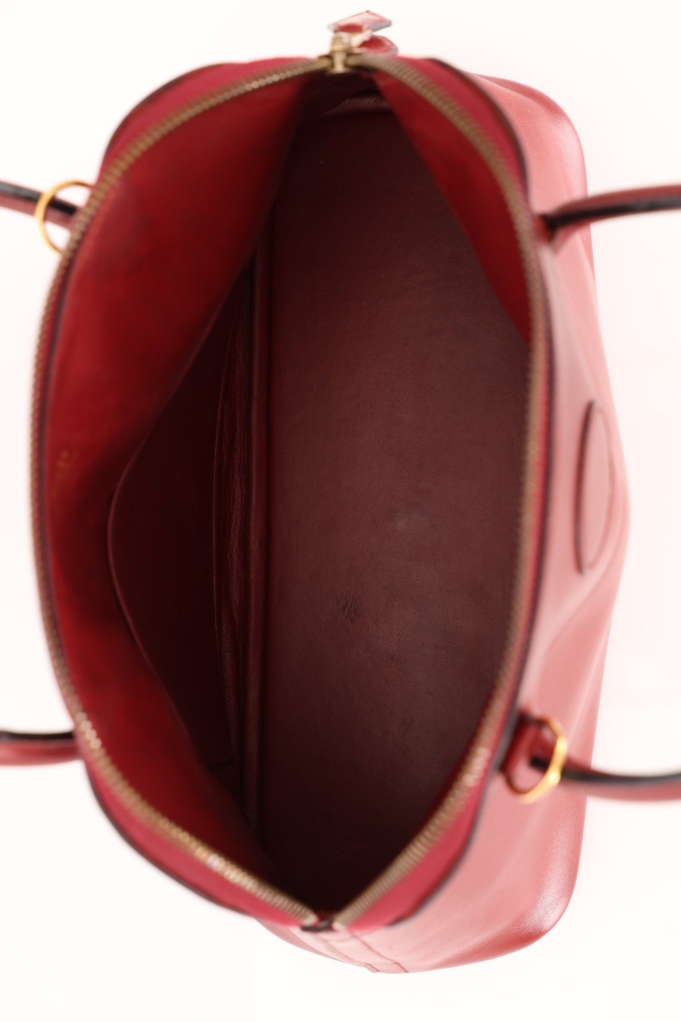 Hermès 1993 Rouge H Box Bolide 27 GHW - FashioNica