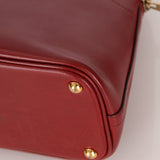 Hermès 1993 Rouge H Box Bolide 27 GHW - FashioNica