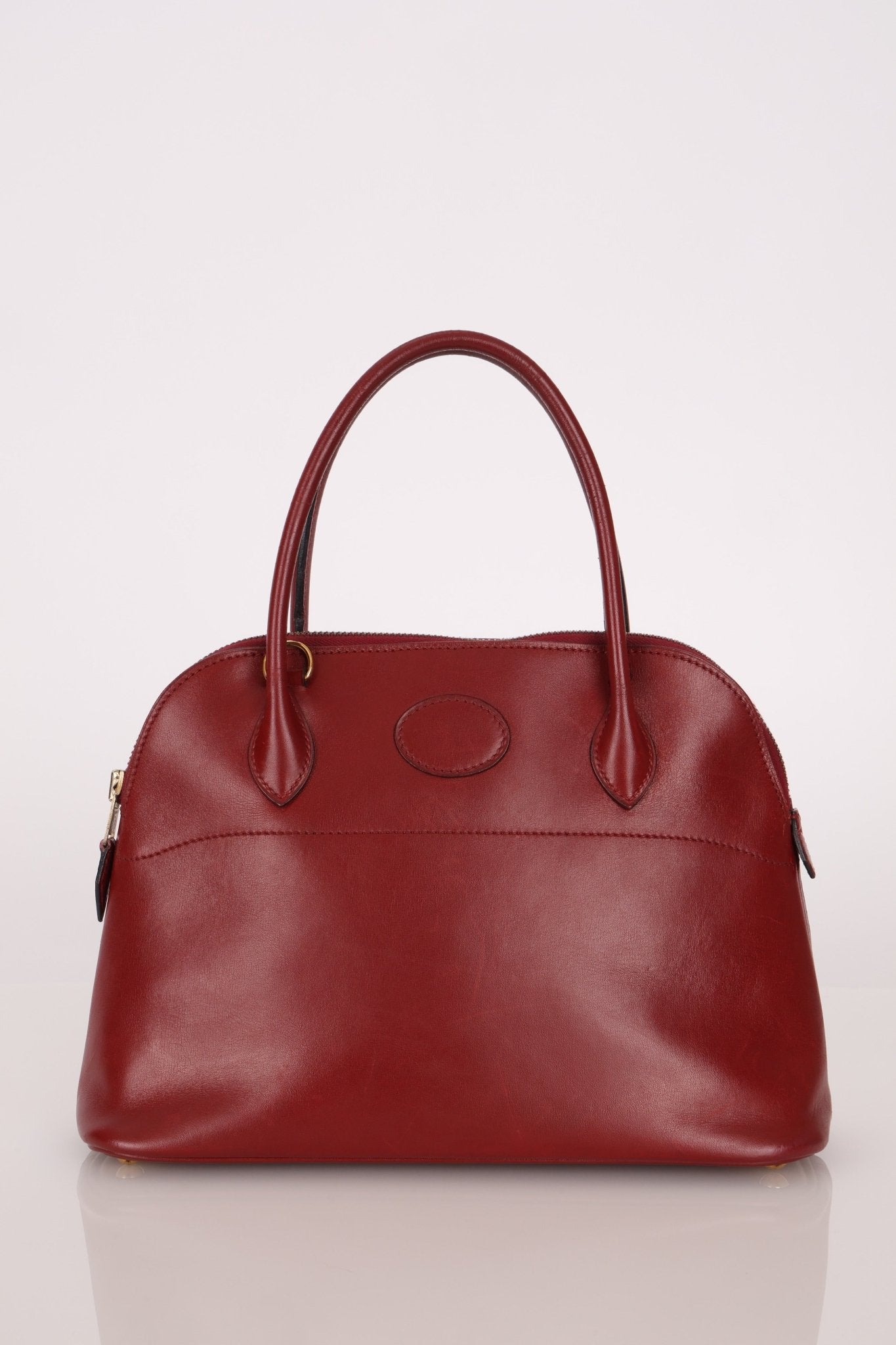 Hermès 1993 Rouge H Box Bolide 27 GHW - FashioNica
