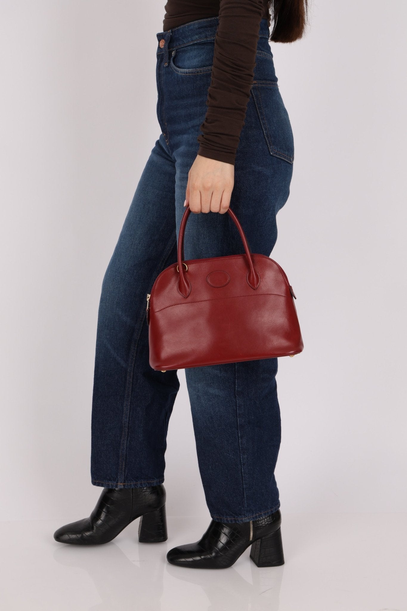 Hermès 1993 Rouge H Box Bolide 27 GHW - FashioNica