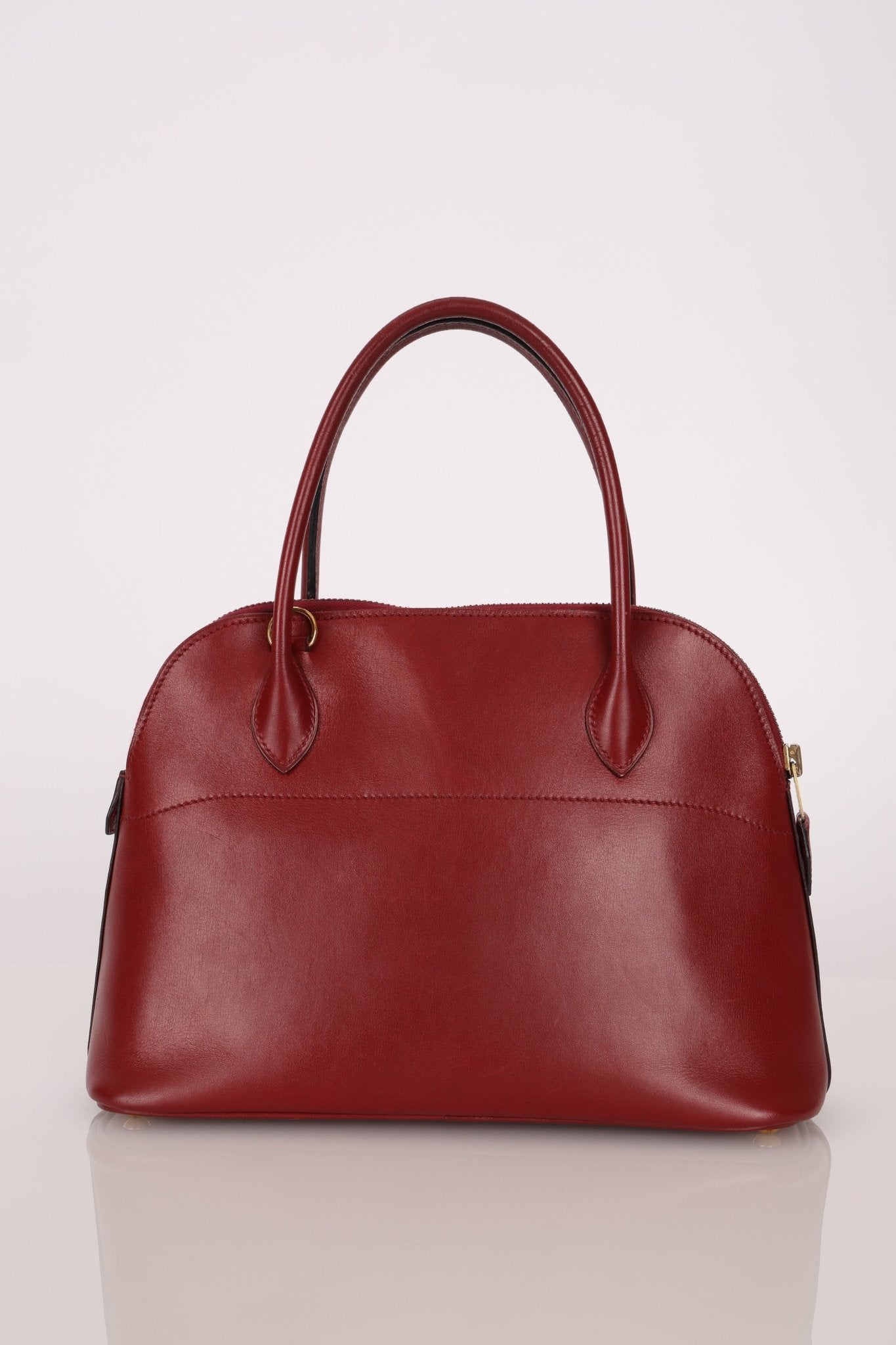 Hermès 1993 Rouge H Box Bolide 27 GHW - FashioNica