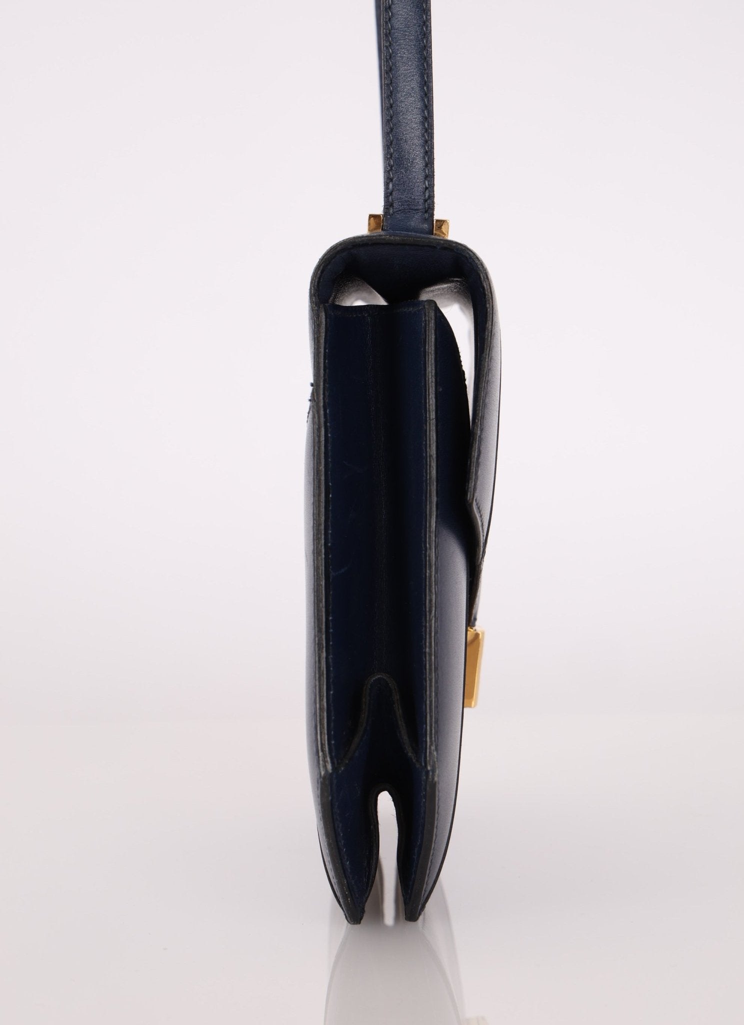 Hermès 1994 Navy Box Rhapsody Shoulder Bag - FashioNica