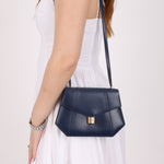 Hermès 1994 Navy Box Rhapsody Shoulder Bag - FashioNica