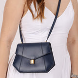 Hermès 1994 Navy Box Rhapsody Shoulder Bag - FashioNica