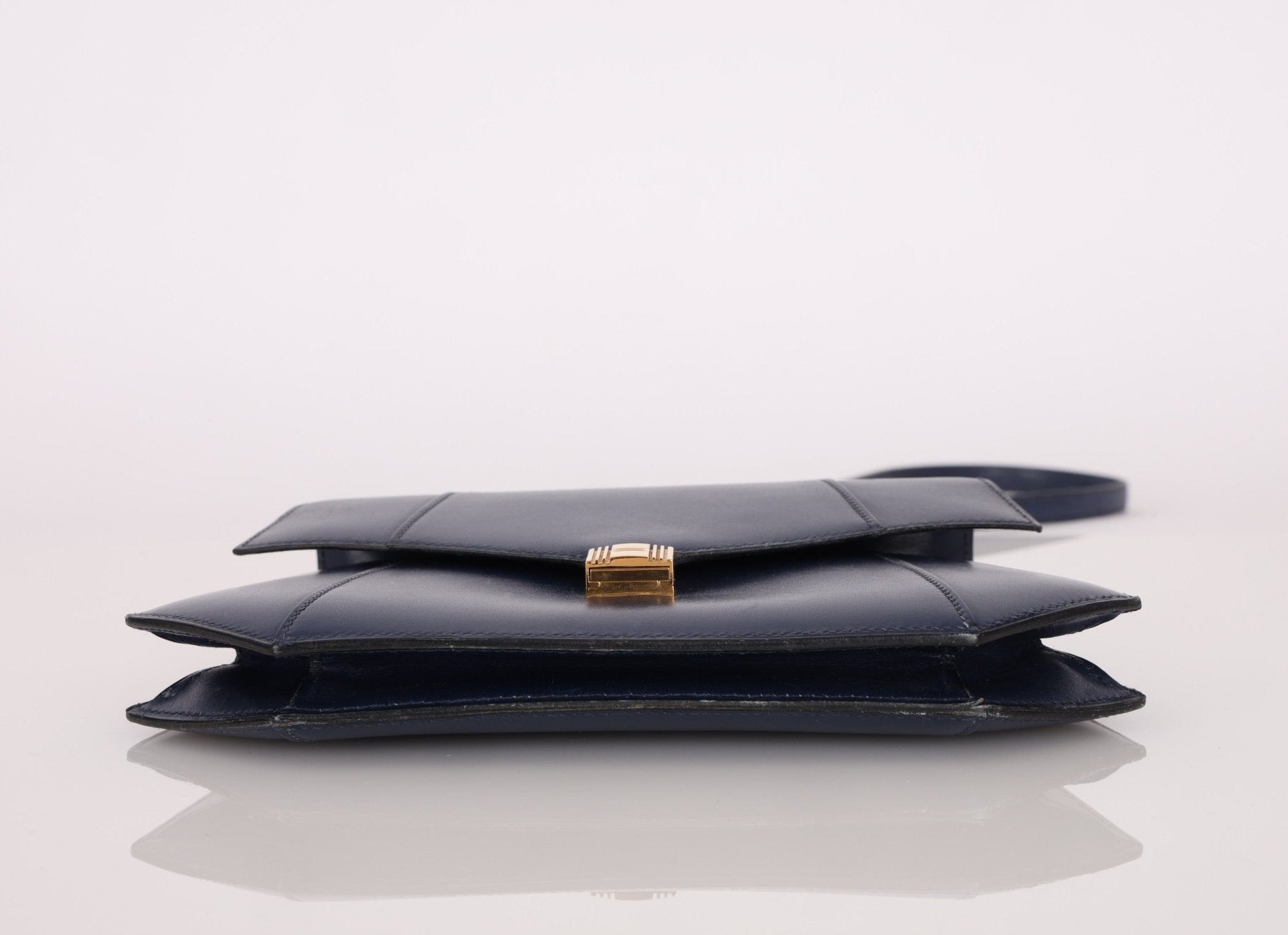 Hermès 1994 Navy Box Rhapsody Shoulder Bag - FashioNica